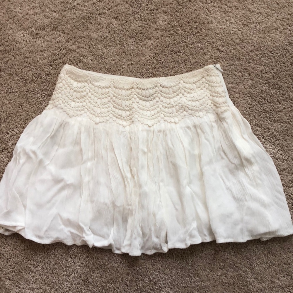 white skirt
